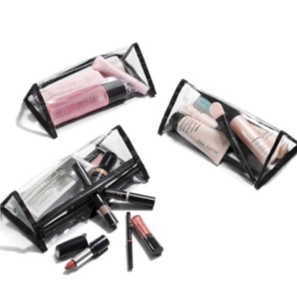 New! Mary Kay Travel Roll Up Bag Black W/ Hearts - Picture 3 of 5